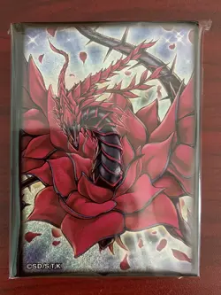 YuGiOh BLACK ROSE DRAGON SLEEVES (70 PCS) AKIZA IZINSKI FIELD CENTER CARD SET - Image 2