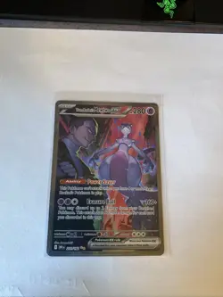 Pokemon TCG Destined Rivals Team Rockets Mewtwo EX Card 231/182 NM Condition - Image 1
