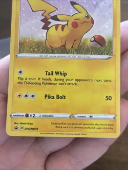 Pikachu SWSH039 Promo Pokemon TCG Card General Mills 25th Anniversary Holo Foil - Image 5