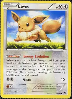 Eevee 80/111 XY-Furious Fists Regular - Pokemon Card - Image 3