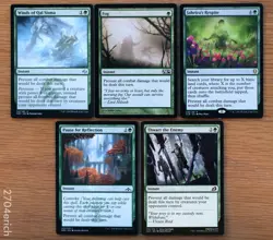 Set of 5 Green Instant Fog Spells *NM* (English Magic the Gathering MTG) - Image 1