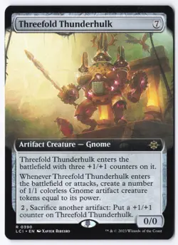 Threefold Thunderhulk (Extended Art) R The Lost Caverns of Ixalan 390 NM - Image 1