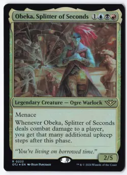 Obeka, Splitter of Seconds R Outlaws of Thunder Junction 222 NM - Image 1