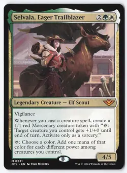 Selvala, Eager Trailblazer M Outlaws of Thunder Junction 231 NM - Image 1