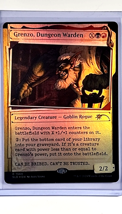 2024 MTG Magic the Gathering SLD Secret Lair Foil #1569 Grenzo Dungeon Warden - Image 1