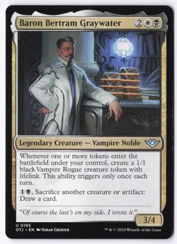 Baron Bertram Graywater U Outlaws of Thunder Junction 195 NM - Image 1