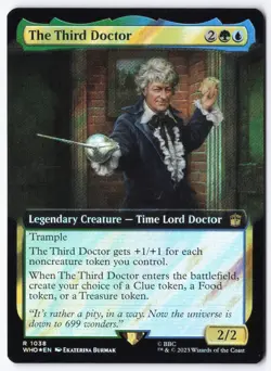 The Third Doctor (Extended Art) (Surge Foil) R Universes Beyond: Doctor Who 1038 - Image 1