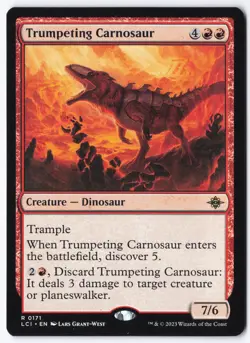 Trumpeting Carnosaur R The Lost Caverns of Ixalan 171 NM - Image 1