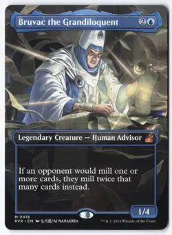 Bruvac the Grandiloquent (Anime Borderless) M Ravnica Remastered 418 NM - Image 1
