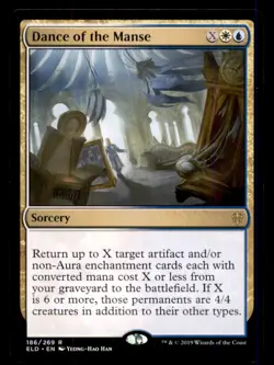 Dance of the Manse LP Light Play Throne of Eldraine MTG [11996] - Image 1