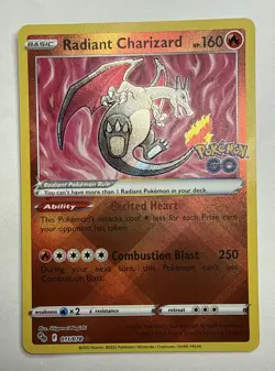 Pokemon TCG Sword & Shield Go Radiant Charizard 011/078 Near Mint+ - Image 1