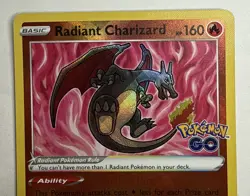 Pokemon TCG Sword & Shield Go Radiant Charizard 011/078 Near Mint+ - Image 2