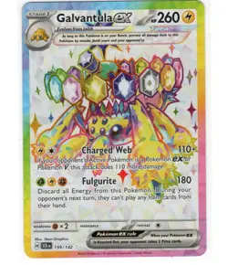 Galvantula ex 159/142 Ultra Rare Pokemon TCG SV07: Stellar Crown NM - Image 1