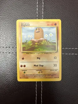 Pokemon TCG - Diglett - 47/102 - Unlimited Base Set - LP Common (1999) - Image 1
