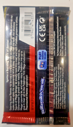 Pokemon Mega Evolutions Phantasmal Flames Booster Pack - Factory Sealed - Image 2