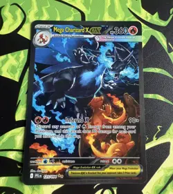 Mega Charizard x Ex Phantasmal Flames English Pokemon Card Near Mint - Image 1