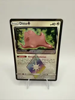 Pokemon TCG Ditto Prism Star Holo Rare Card Lost Thunder 154/214 - Image 1