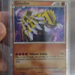 Pokemon Groudon Shiny Holo Rare SL4 Call of Legends MP/HP - Image 3