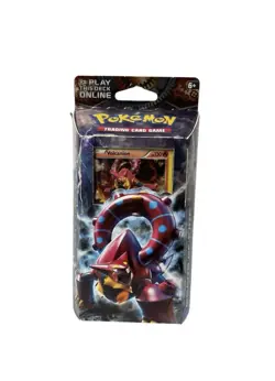 Pokemon TCG Steam Siege Gears of Fire 60-Card Theme Deck w Holographic Volcanion - Image 1
