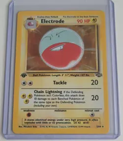 Pokemon TCG 1st Edition Electrode Jungle 2/64 Holo 1999-2000 Wizards Base Set - Image 1