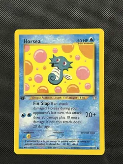 Pokemon Neo Genesis - Horsea - 62/111 - Non Holo - 1st Edition - NM - Image 2