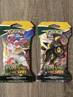 Pokemon Evolving Skies Sleeved Booster Pack Art Set Sealed - Image 4