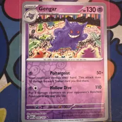 Pokemon - Gengar 094/165 - REVERSE HOLO- Scarlet & Violet 151 - MEW EN - NM - Image 1