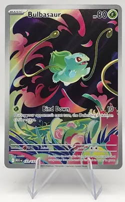 Pokemon TCG Bulbasaur Mega Evolution #133/132 Illustration Rare, Mint Condition - Image 1