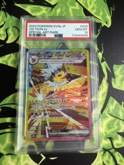 2024 Pokemon Japanese Terastal Fest EX Jolteon ex Japanese PSA 10 #209 - Image 1