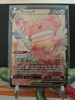 Pokemon TCG Blissey V TG22/TG30 Sword & Shield Silver Tempest NM Full Art - Image 3