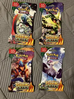 Pokemon XY Roaring Skies Sleeved Blister Complete Art Set Factory Sealed Mint - Image 1