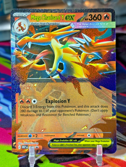 Pokemon TCG Ascended Heroes MEGA CHARIZARD Y ex 030 Black Star Promo - Image 1