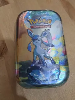 Pokemon TCG Scarlet & Violet Prismatic Evolutions Mini Tin Vaporeon Sealed new - Image 1