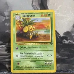 Pokemon lot TCG, Vintage, rare, Jungle, Exeggcute, Grass type - Image 4