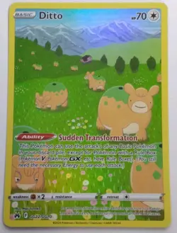 Pokemon TCG Ditto GG22/GG70 Crown Zenith Galarian Gallery Ultra Rare Holo 70 HP… - Image 1