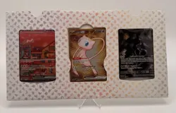 Pokemon 151 UPC Promo Set, Box Fresh: Metal Mew 205, Sealed Mew 053 & Mewtwo 052 - Image 1
