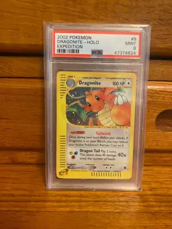 2002 Pokemon Expedition | Dragonite Holo | MINT PSA 9 - Image 1