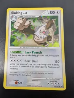 Slaking ⭐ 16/127 Holo Rare Platinum 2009 Pokemon NM - Image 4