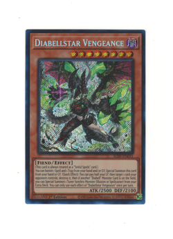 Diabellstar Vengeance Secret Rare ALIN-EN011 NM 1st Edition Yu-Gi-Oh! - Image 1