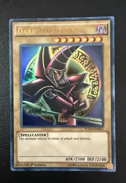 Konami Dark Magician YGLD-ENB02 King of Games 1st Edition Ultra Rare Spellcaster - Image 1