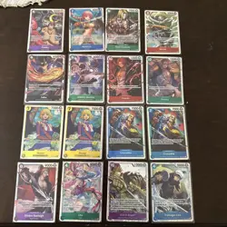 one piece tcg english SR lot Of 16 - Image 1