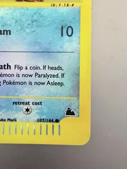 2003 Pokemon Swinub 107/144 Skyridge Reverse Holo - Never Played - Image 3