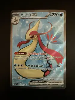 Pokemon TCG Milotic ex 217/191 Surging Sparks Full Art Holo Ultra Rare - Image 1