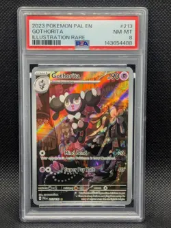 Gothorita 213/193 PSA 8 NM-MINT illustration Rare Pokemon TCG Paldea Evolved - Image 1