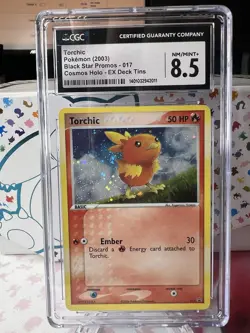 Pokemon - Torchic (Holo) - CGC 8.5 NM/Mint+ - Black Star Promo 017 - Fresh Grade - Image 1