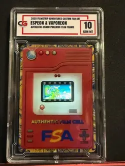 Espeon Vaporeon 35MM RARE FILM FRAME CELL FROM POKEMON THE MOVIE 2000 CG 10 - Image 1