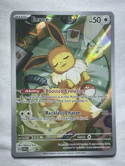 Eevee Black Star Promo SVP 173 ETB 2025 Pokemon Prismatic Evolutions #173 Eevee - Image 1