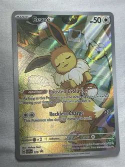 Eevee Black Star Promo SVP 173 ETB 2025 Pokemon Prismatic Evolutions #173 Eevee - Image 3