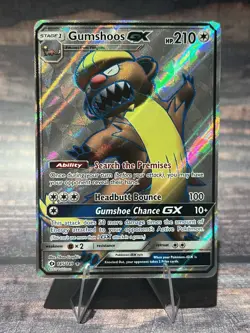 Pokemon Tcg Gumshoos Gx Full Art Ultra Rare 145/149 Sun Moon Base Set - Image 1