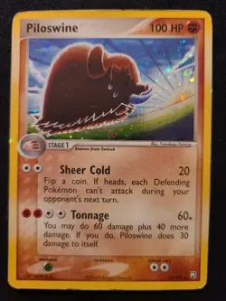 Pokemon Piloswine Holo EX Team Rocket Returns 13/109 Near Mint NM - Image 1